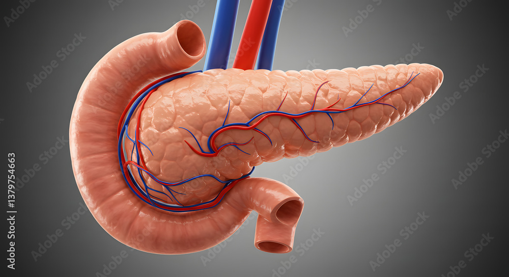 Fototapeta premium Pancreas Anatomy & Function