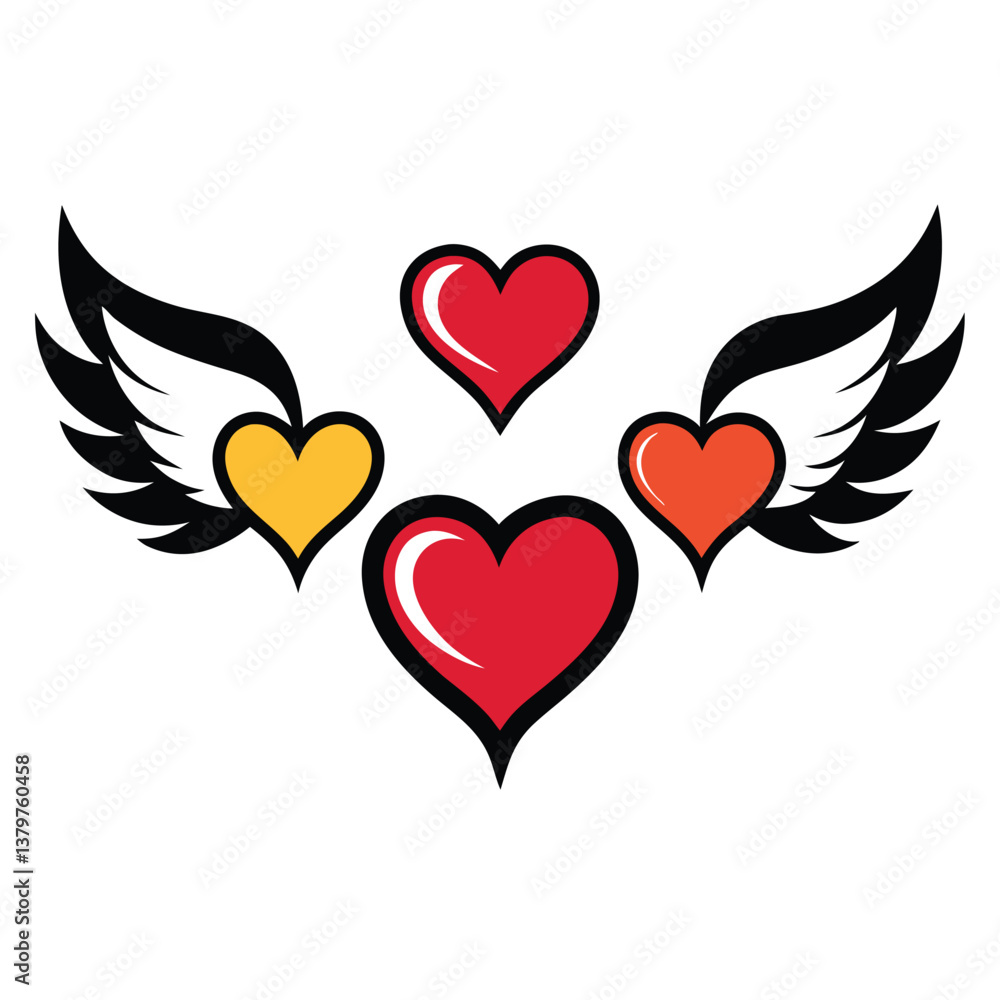 heart with wings heart with wings