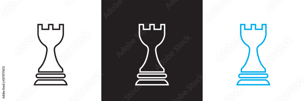 Chess icon. Design for websites, mobile interfaces, presentations, and visual branding. Vector illustration. isolated on white and black background. EPS 10 Chess icon. Design for websites, mobile interfaces, presentations, and visual branding. Vector illustration. isolated on white and black background. EPS 10