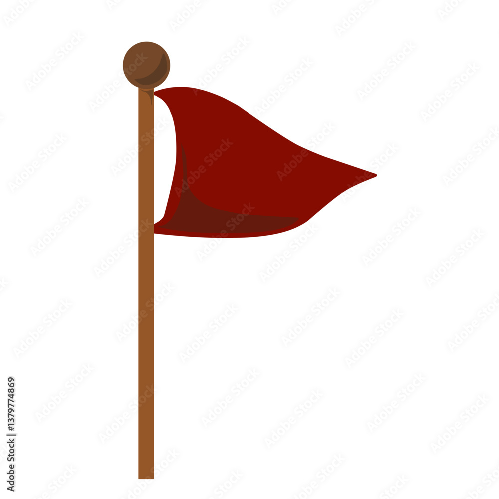 red flag pin triangle red flag pin triangle