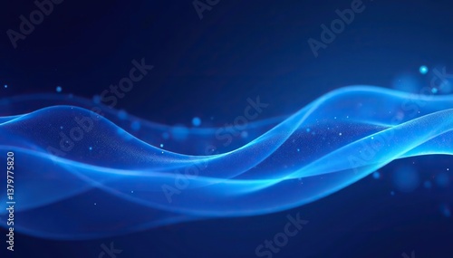 Abstract blue digital dynamic wave background with futuristic hi-technology concept Perfect for business banners, flyers, and presentations Vector illustration,  wave, abstract