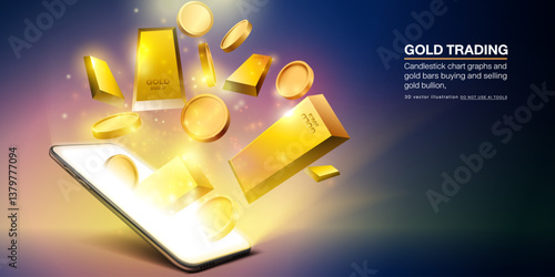 Gold Trading Digital Concept