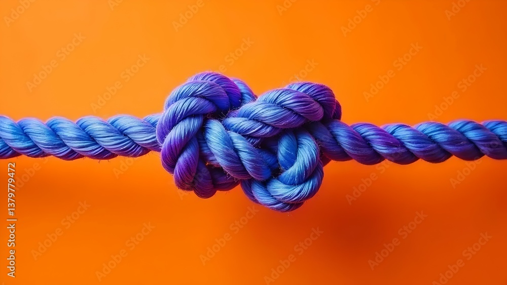 knot on a rope knot on a rope