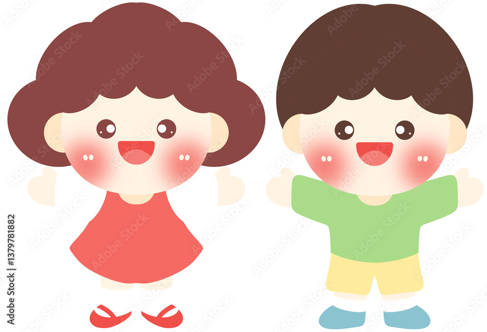 girl and boy girl and boy