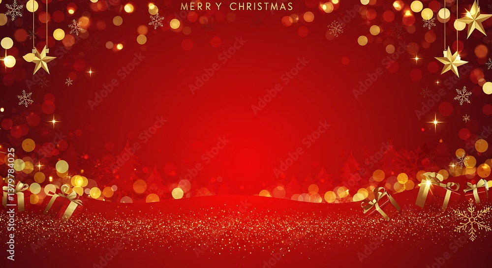 Golden Christmas Eve AI Generated Golden Christmas Eve AI Generated