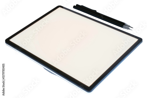 Clear View of Light-Up Tracing Pad Isolated On Transparent Background