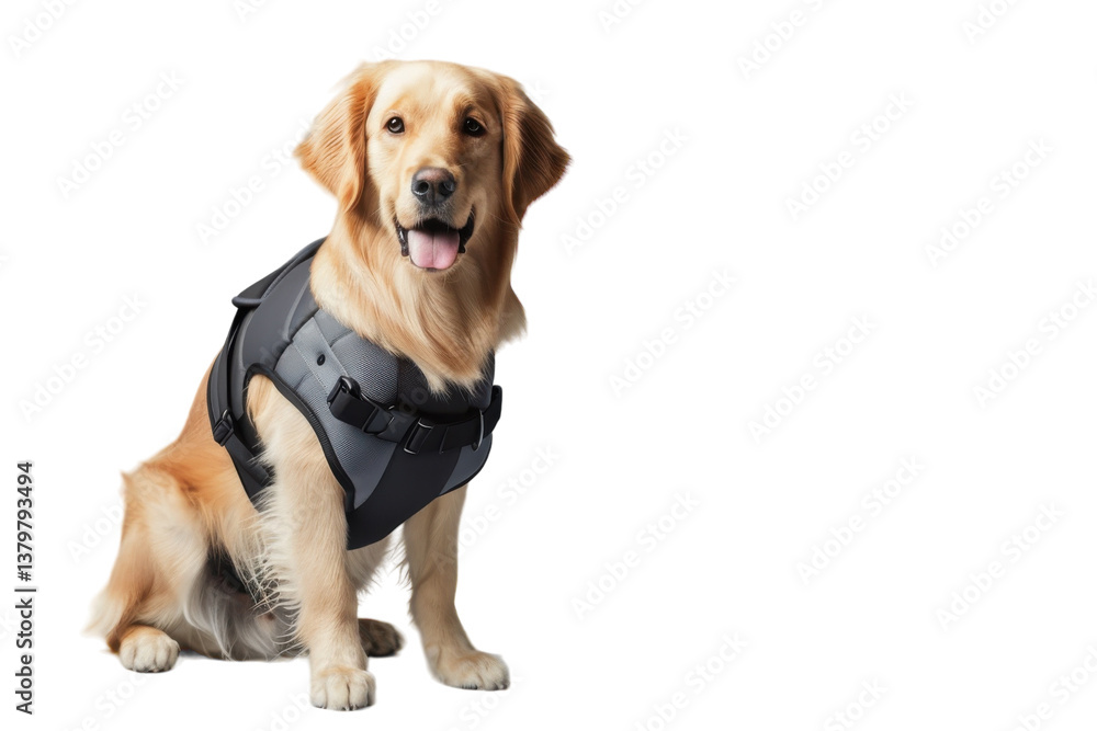 Pet Cooling Vest Design Isolated On Transparent Background Pet Cooling Vest Design Isolated On Transparent Background