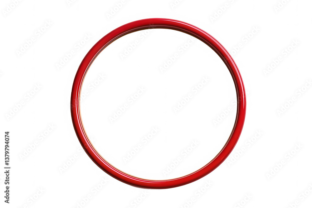 Round red christmas decoration with copyspace isolated on transparent background Round red christmas decoration with copyspace isolated on transparent background