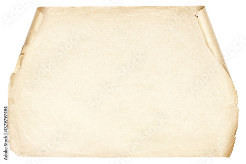 vintage scroll isolated on ...