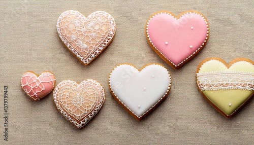 ハートのアイシングクッキー