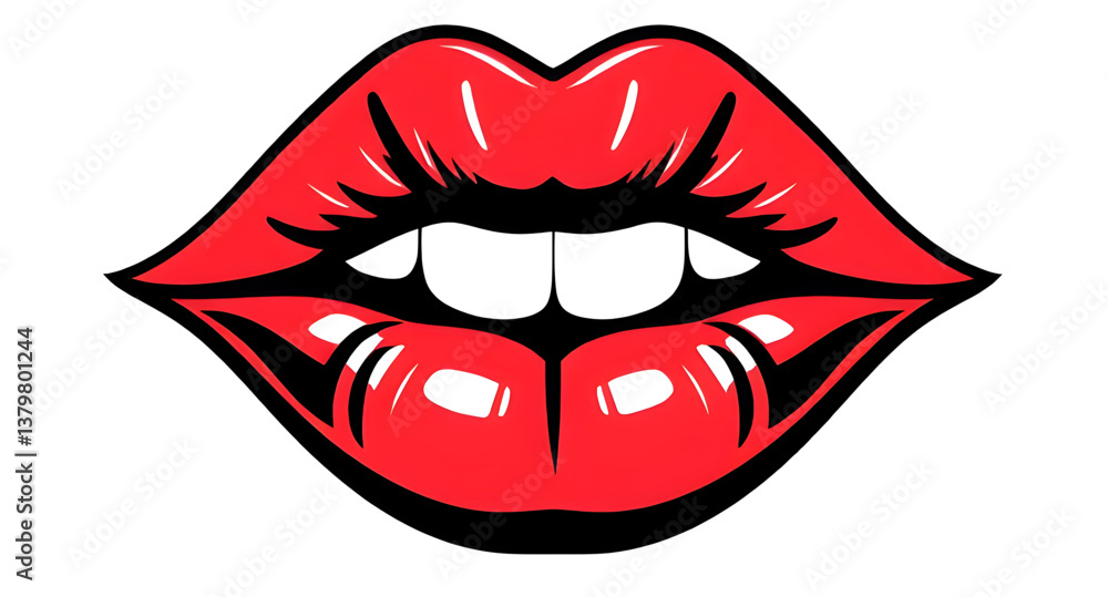 lip icon art lip icon art