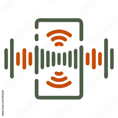 Face Scan Verification Icon with Glasses in Minimalist Style  