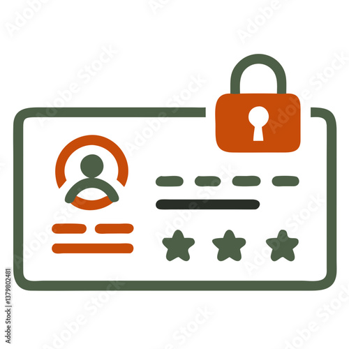 Face Scan Verification Icon with Glasses in Minimalist Style  