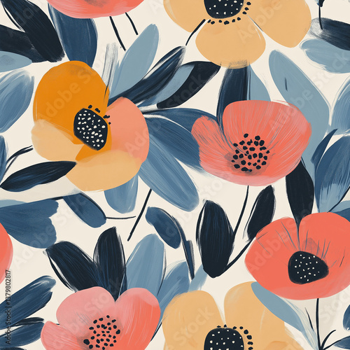Bold Abstract Florals