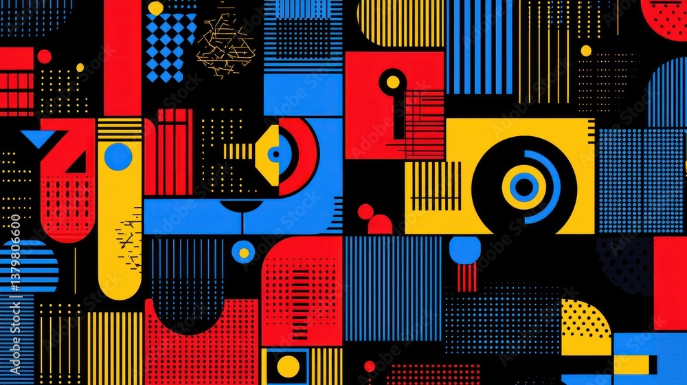 Colorful geometric abstract pattern Colorful geometric abstract pattern