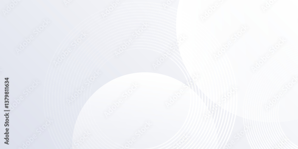 Simple white background with white circle lines. Digital future technology abstract simple Simple white background with white circle lines. Digital future technology abstract simple