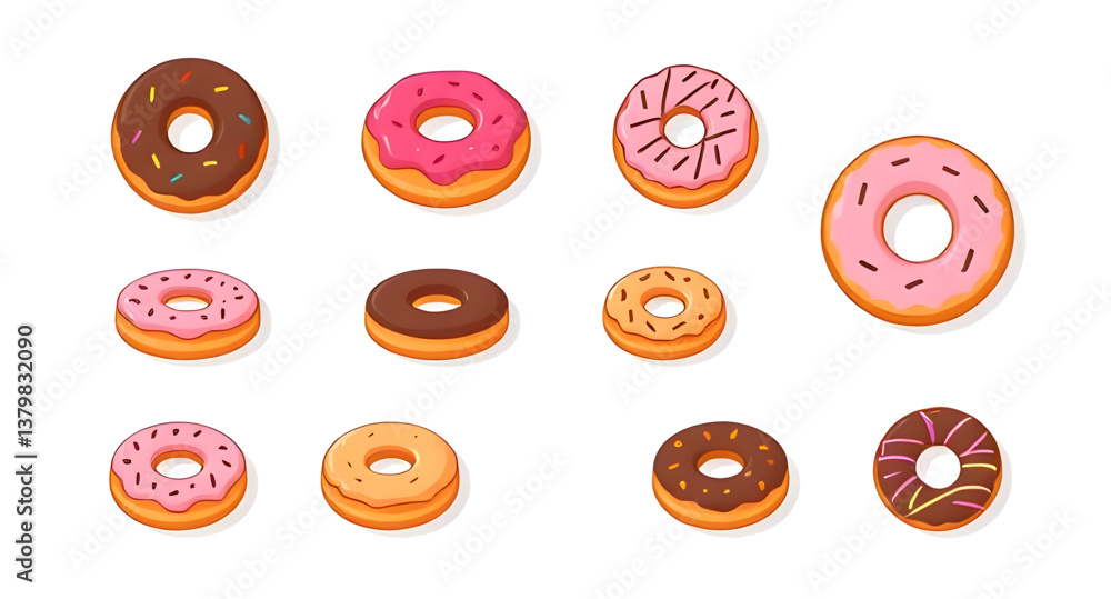 Obraz premium donuts icon 