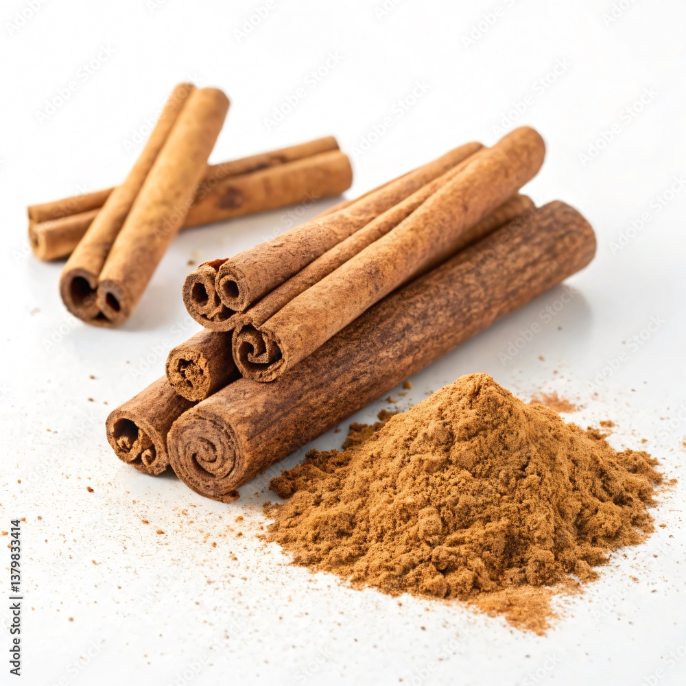 cinnamon sticks and powder cinnamon sticks and powder