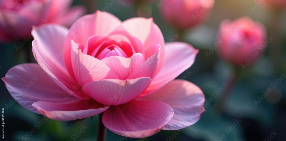 Obraz premium Delicate flower petals unfolding in gentle curves, petal, delicate, detail