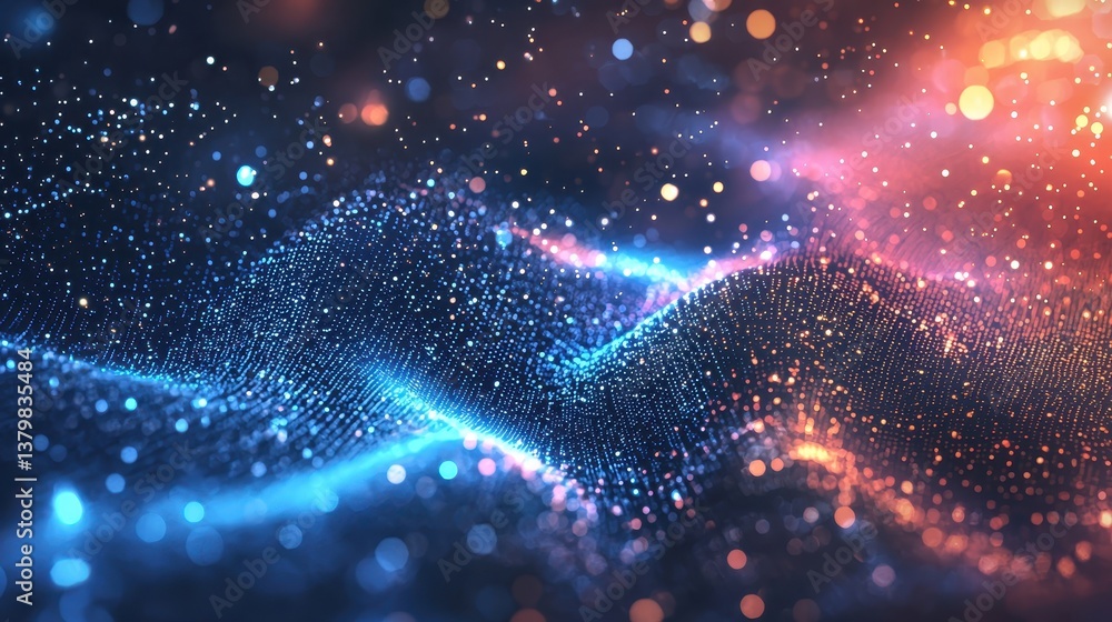 Abstract Digital Futuristic Light Galaxy Abstract Digital Futuristic Light Galaxy