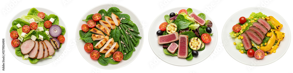 Four Healthy ProteinRich Salad Options. Four Healthy ProteinRich Salad Options.