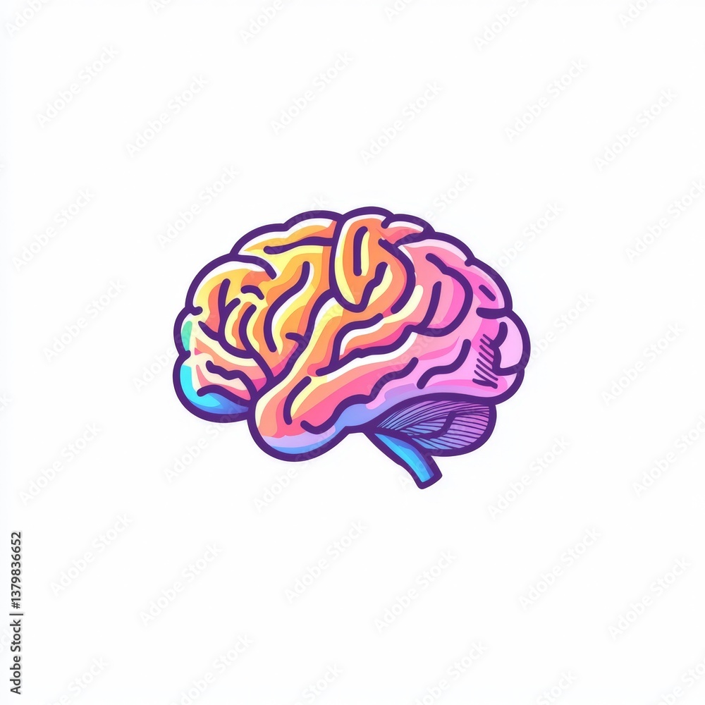 a colorful logo of a brain on a white background a colorful logo of a brain on a white background