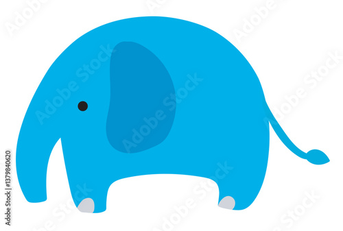 シンプル_ゾウ
