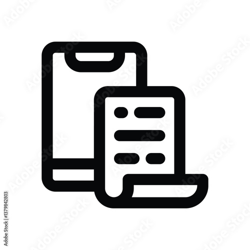 payment line icon. Clean and minimalist vector icon for websites, mobile apps, presentations, and logos. Fully scalable and customizable for any project.