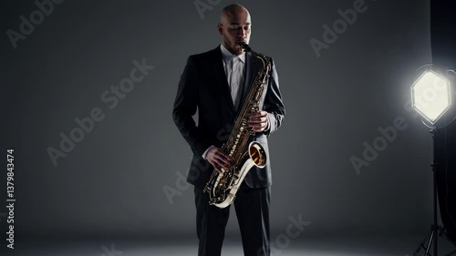 The Saxophonist in Spotlight
