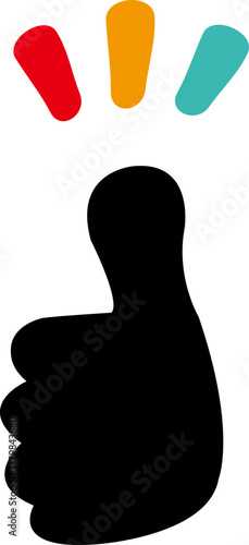 엄지 손가락 벡터