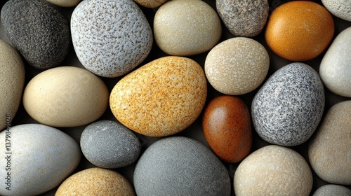 Assorted painted stones