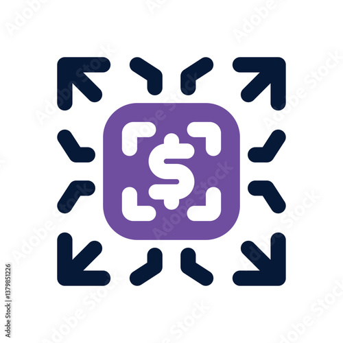 decentralized dual tone icon. Sleek and modern vector icon for websites, mobile apps, marketing materials, and corporate design. Fully scalable and ready to use.
