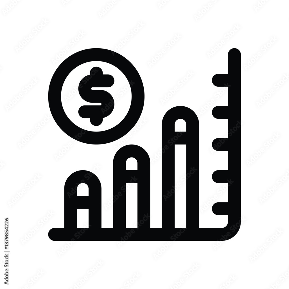 graph line icon. Clean and minimalist vector icon for websites, mobile apps, presentations, and logos. Fully scalable and customizable for any project. graph line icon. Clean and minimalist vector icon for websites, mobile apps, presentations, and logos. Fully scalable and customizable for any project.