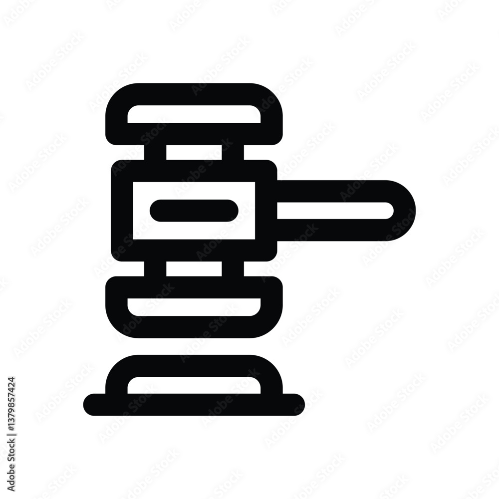 gavel line icon. Clean and minimalist vector icon for websites, mobile apps, presentations, and logos. Fully scalable and customizable for any project. gavel line icon. Clean and minimalist vector icon for websites, mobile apps, presentations, and logos. Fully scalable and customizable for any project.