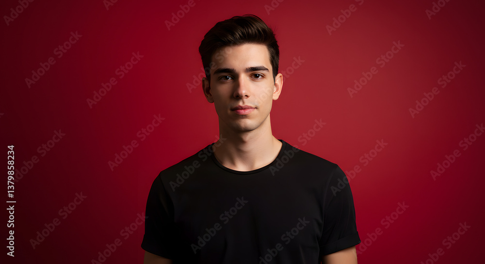 portrait of a handsome young man portrait of a handsome young man