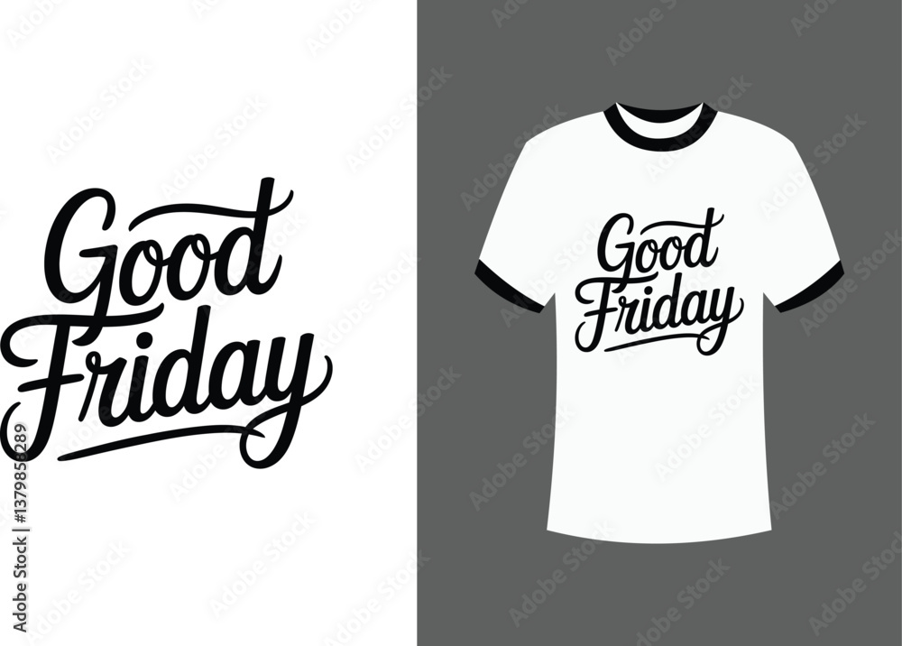 Good Friday T-Shirt Design Silhouette Vector | T-Shirt Design Good Friday | t shirt design concept | T shirt design concept template for fashion apparel Good Friday T-Shirt Design Silhouette Vector | T-Shirt Design Good Friday | t shirt design concept | T shirt design concept template for fashion apparel