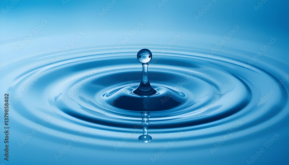 Water drop impact abstract Water drop impact abstract