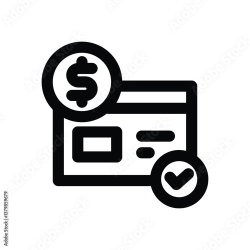 payment gateway line icon. Clean and minimalist vector icon for websites, mobile apps, presentations, and logos. Fully scalable and customizable for any project.