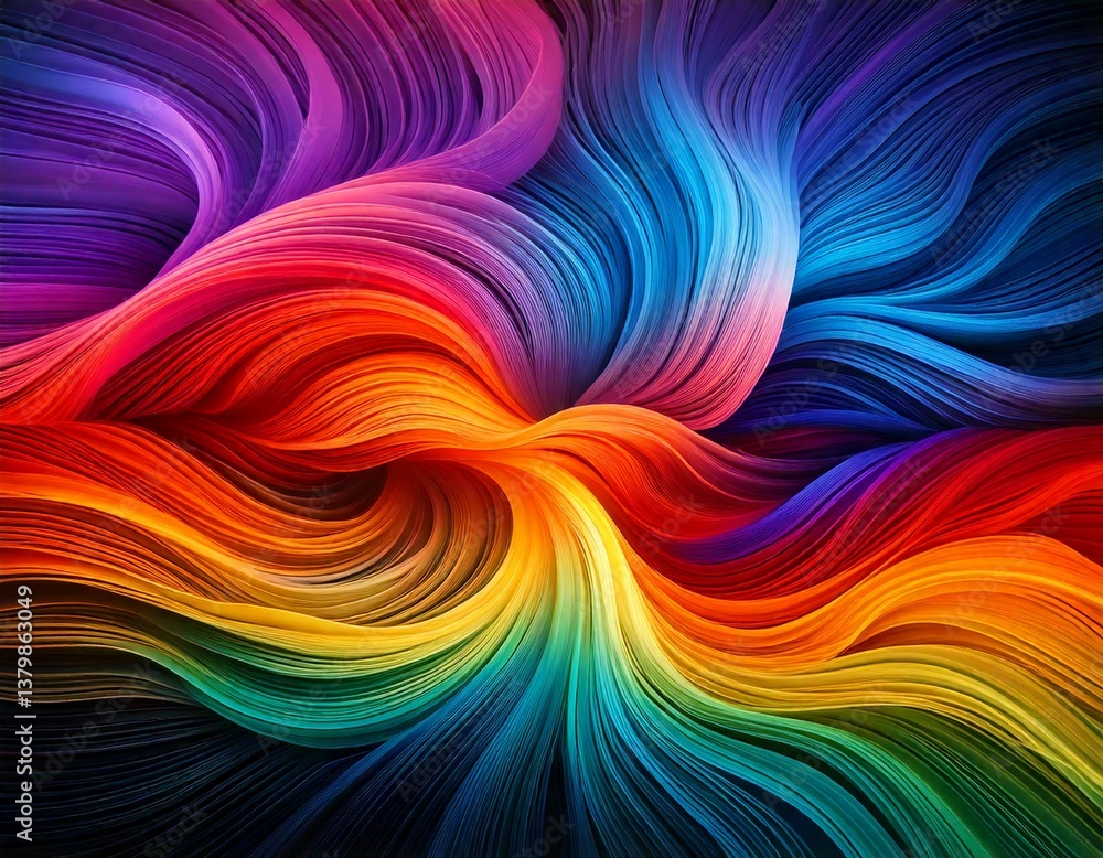 Whirl color art pattern with depth visualization Whirl color art pattern with depth visualization