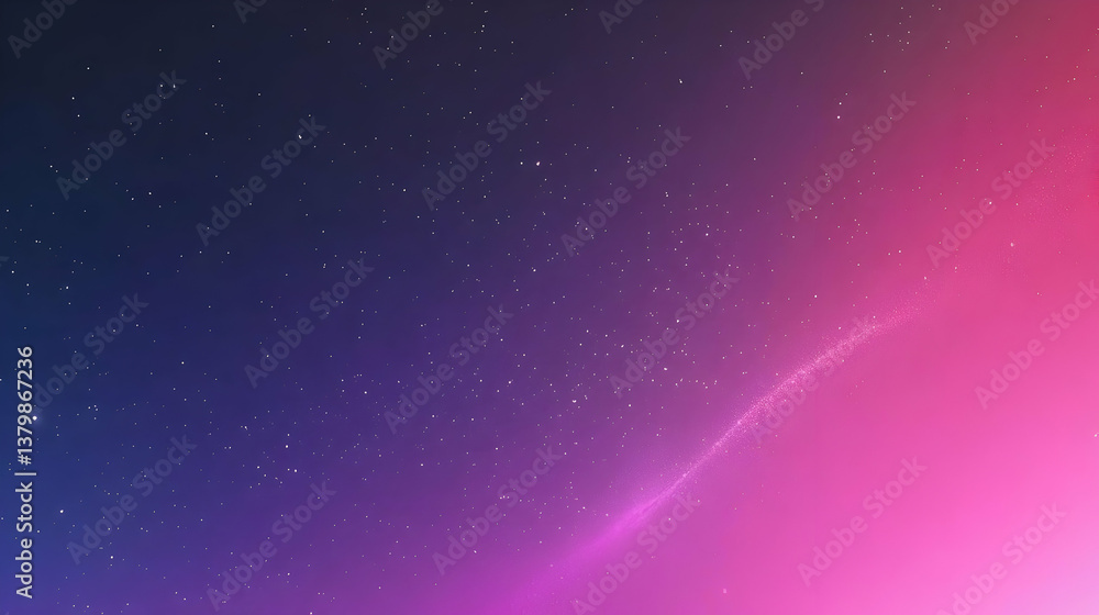 Fototapeta premium Stunning Night Sky with Twinkling Stars and Colorful Gradient