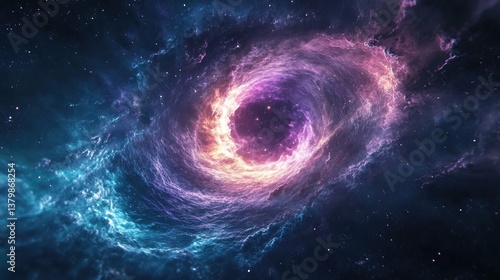Dark cosmic aurora art with fluid gradients and particle motion, ideal for tech presentations, creative branding, and immersive digital installations.