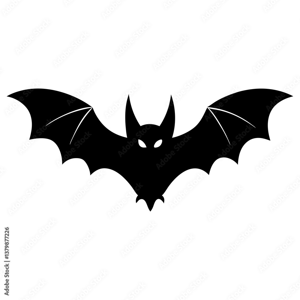 Fototapeta premium Halloween bat vector illustration with spooky and cute design
