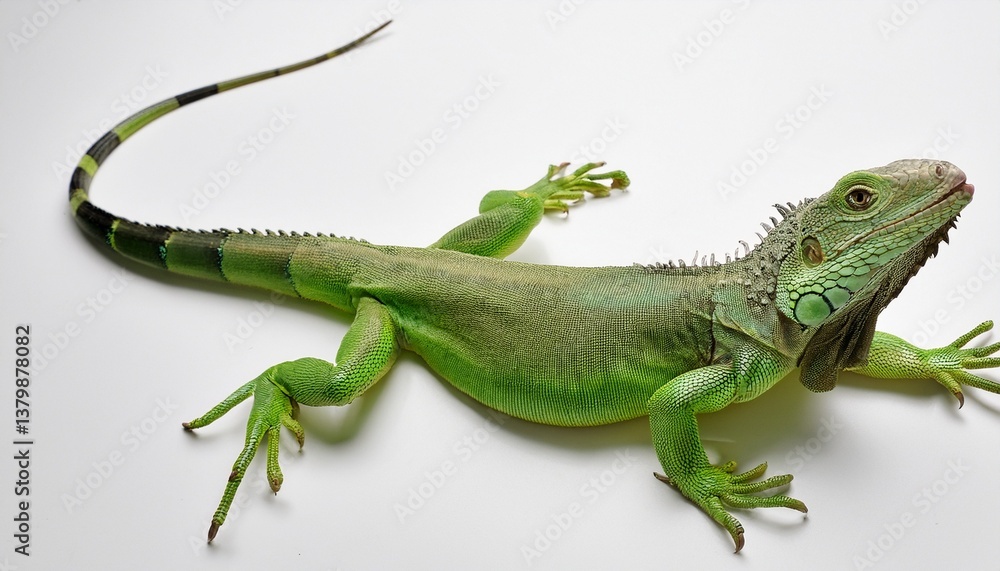 Naklejka premium lizard on a white background