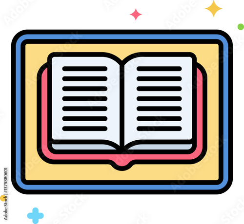 ebook Illustration on a white background.