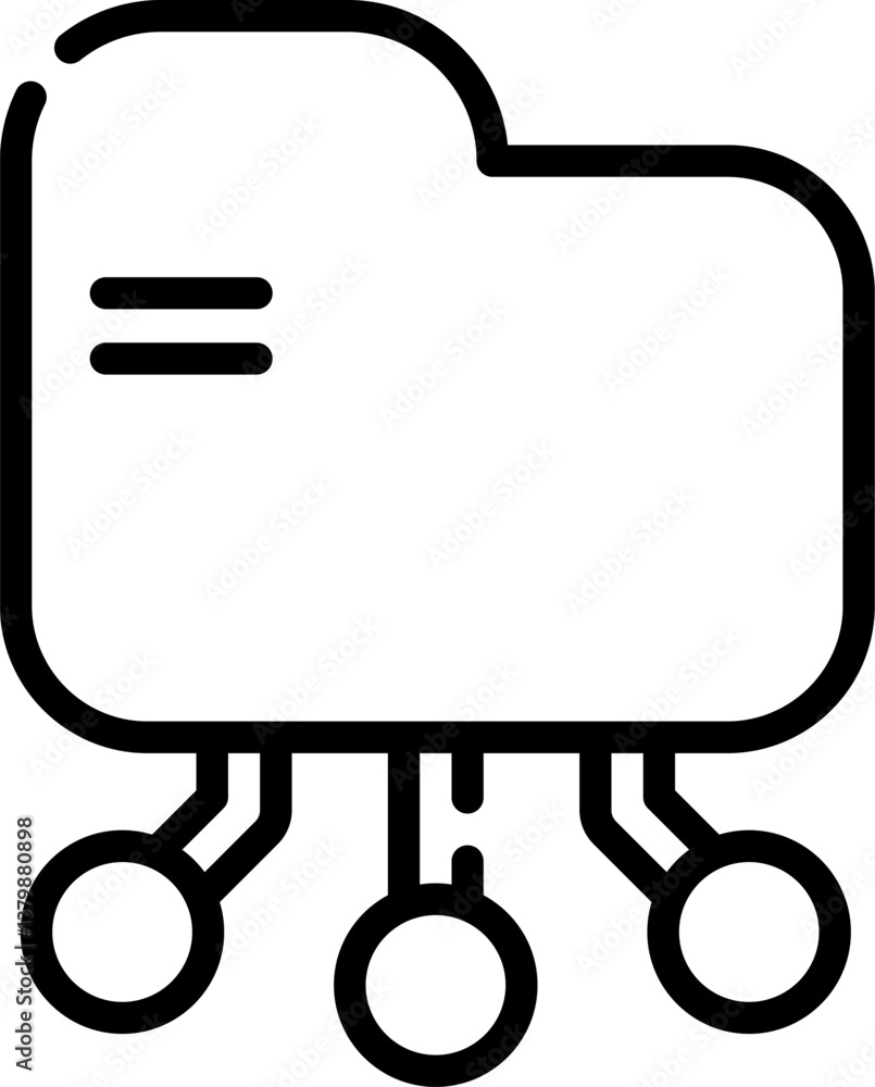 folder Illustration on a white background. folder Illustration on a white background.