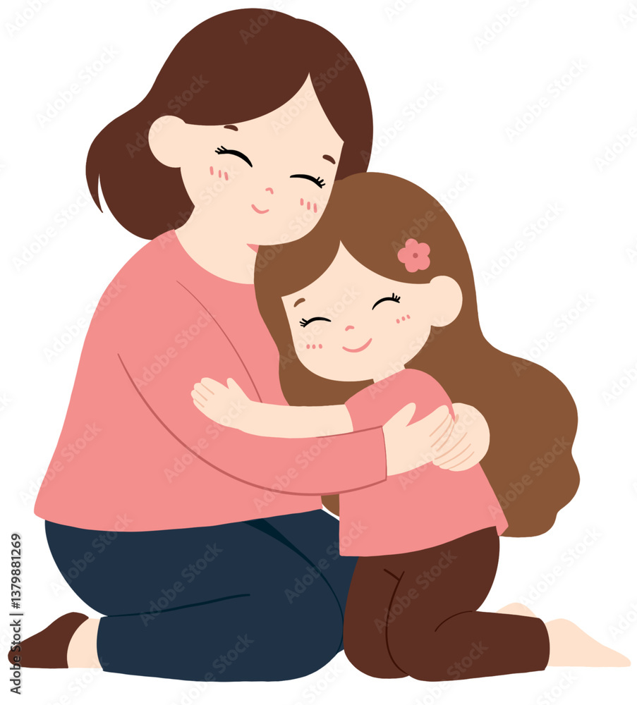 Mother’s Day Set Cute Mother and Child Clipart Mother’s Day Set Cute Mother and Child Clipart