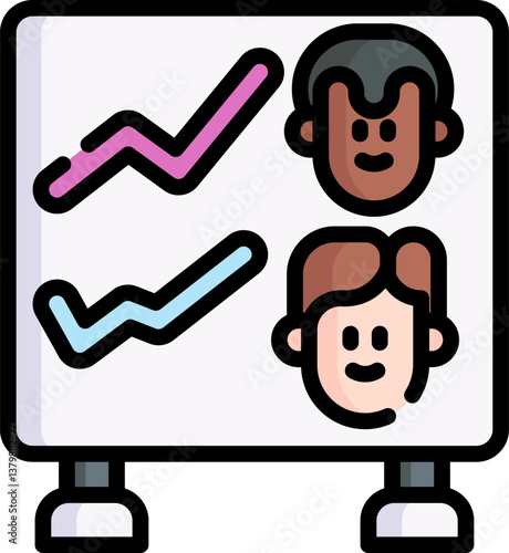 polling Illustration on a white background.