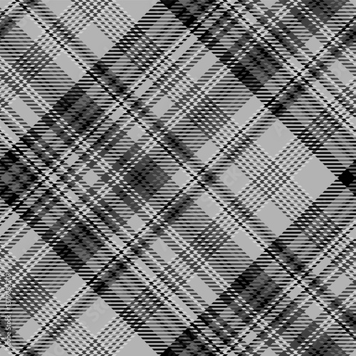 Obraz na płótnie Black and white plaid seamless pattern. w salonie