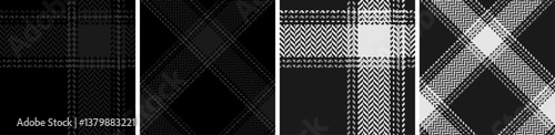 Obraz na płótnie Straight and oblique cage pattern modern fashion herringbone texture. w salonie