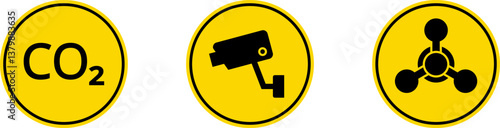 Exclamation marks. Caution alarm set. Danger sign vector collection
